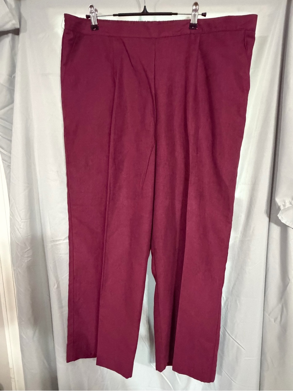 Alfred Dunner Deep Berry Straight Pants